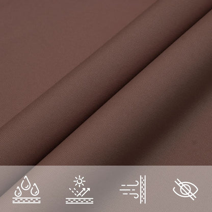 vidaXL Voile d'ombrage en tissu Oxford rectangulaire 3,5x4,5 m Marron
