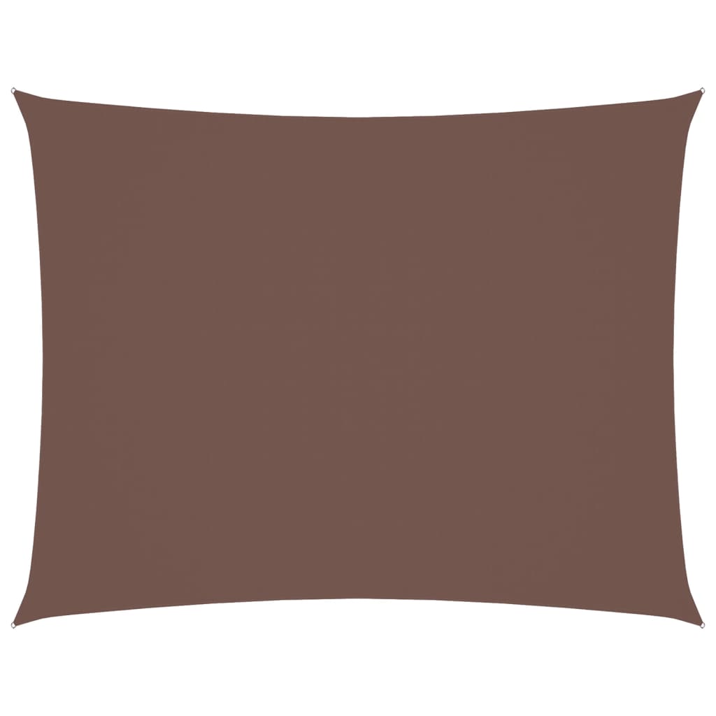 vidaXL Sonnensegel Oxford-Gewebe Rechteckig 3,5x5 m Braun