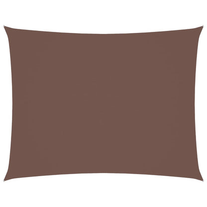 vidaXL Sonnensegel Oxford-Gewebe Rechteckig 3,5x5 m Braun