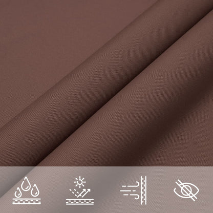 vidaXL Voile d'ombrage rectangulaire en tissu Oxford 4x5 m Marron
