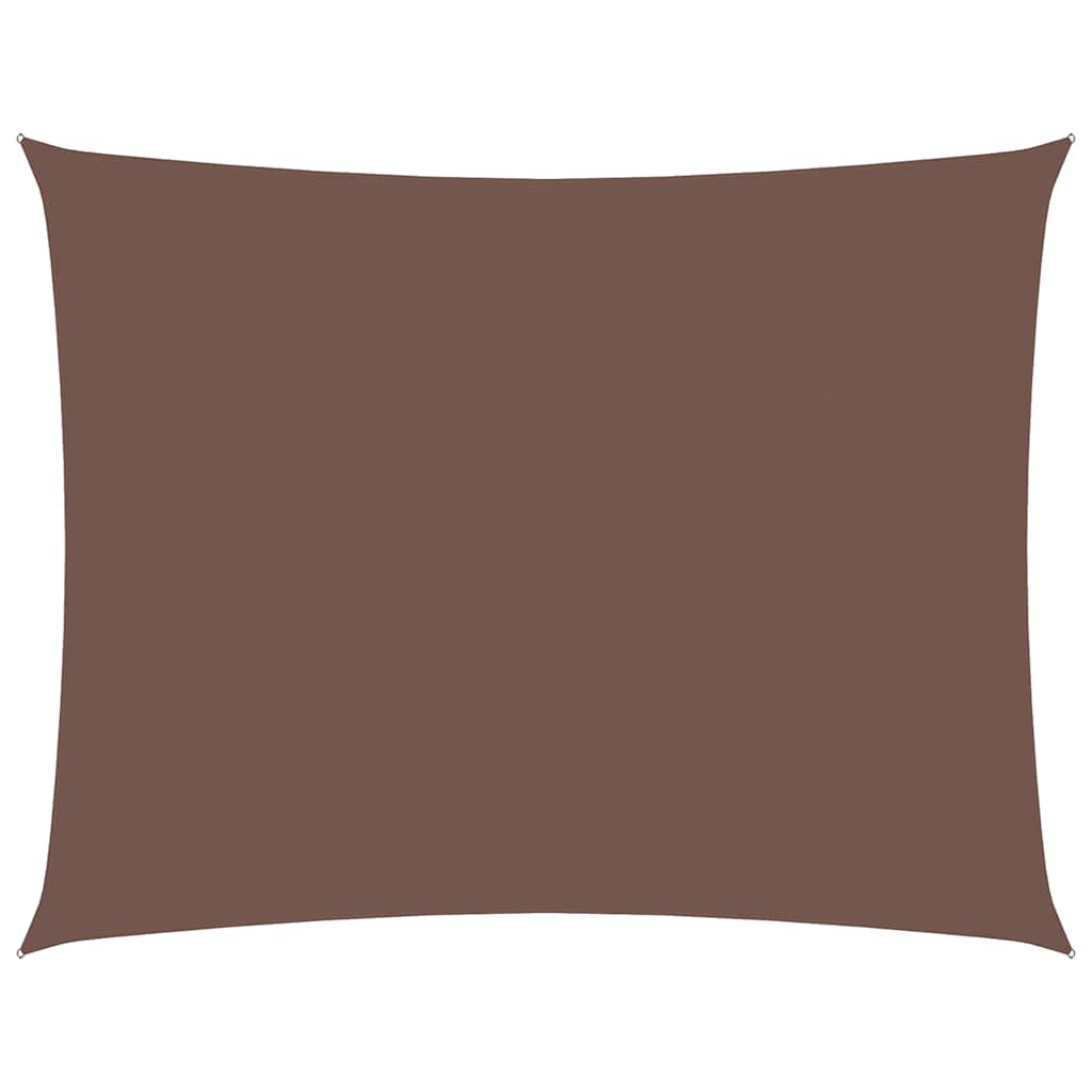 vidaXL Voile d'ombrage en tissu Oxford rectangulaire 4x6 m marron