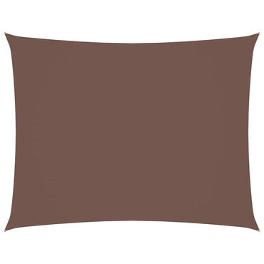vidaXL Voile d'ombrage en tissu Oxford rectangulaire 4x6 m marron