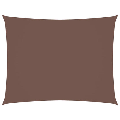 vidaXL Voile d'ombrage en tissu Oxford rectangulaire 4x6 m marron