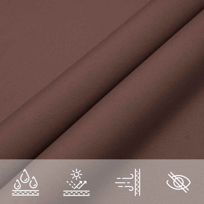 vidaXL Voile d'ombrage en tissu Oxford rectangulaire 4x6 m marron