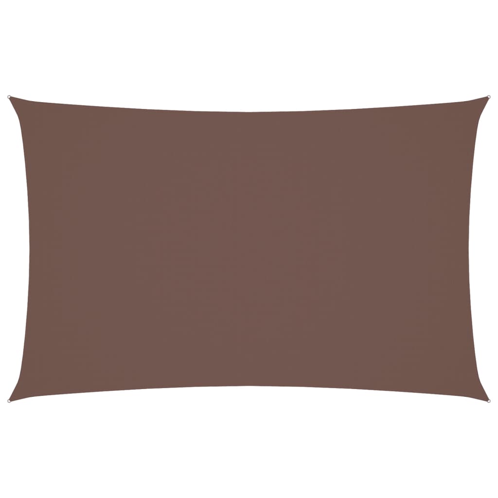 vidaXL Voile d'ombrage Tissu Oxford Rectangulaire 4x7 m Marron