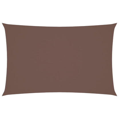 vidaXL Voile d'ombrage Tissu Oxford Rectangulaire 4x7 m Marron