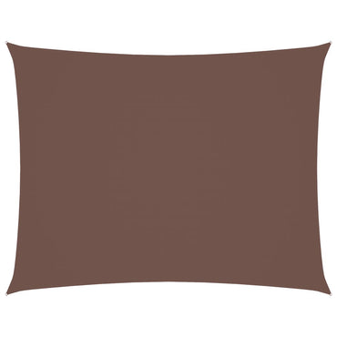 vidaXL Voile d'ombrage Tissu Oxford Rectangulaire 5x6 m Marron