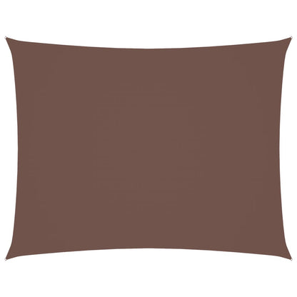 vidaXL Voile d'ombrage Tissu Oxford Rectangulaire 5x6 m Marron