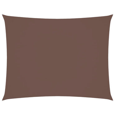 vidaXL Voile d'ombrage Tissu Oxford Rectangulaire 5x7 m Marron