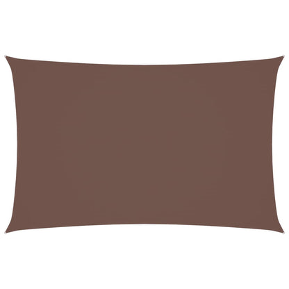 vidaXL Voile d'ombrage rectangulaire en tissu Oxford 5x8 m Marron