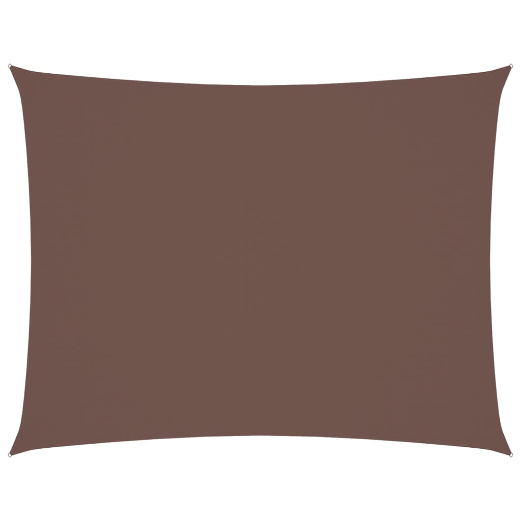 vidaXL Voile d'ombrage en tissu Oxford rectangulaire 6x7 m Marron