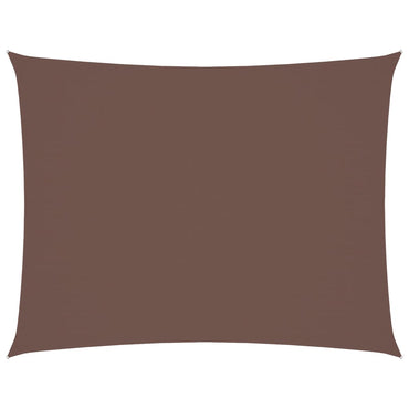 vidaXL Voile d'ombrage en tissu Oxford rectangulaire 6x7 m Marron