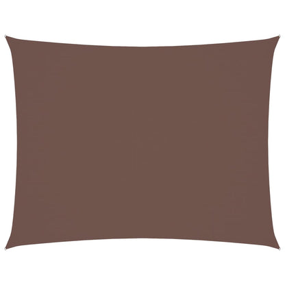 vidaXL Voile d'ombrage en tissu Oxford rectangulaire 6x7 m Marron