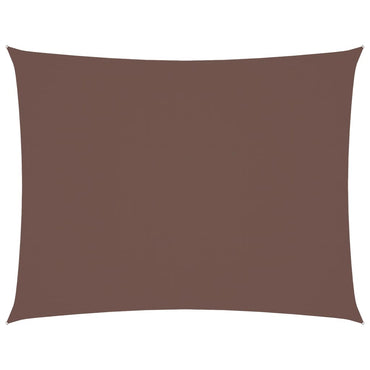 vidaXL Voile d'ombrage Tissu Oxford Rectangulaire 6x8 m Marron