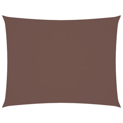 vidaXL Voile d'ombrage Tissu Oxford Rectangulaire 6x8 m Marron
