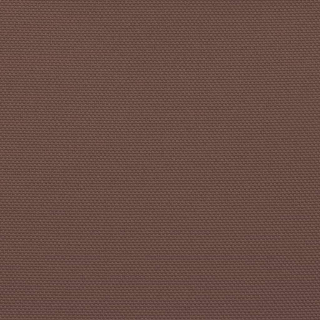 vidaXL Voile d'ombrage Tissu Oxford Rectangulaire 6x8 m Marron