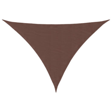 vidaXL Voile d'ombrage en tissu Oxford triangulaire 2,5x2,5x3,5 m marron