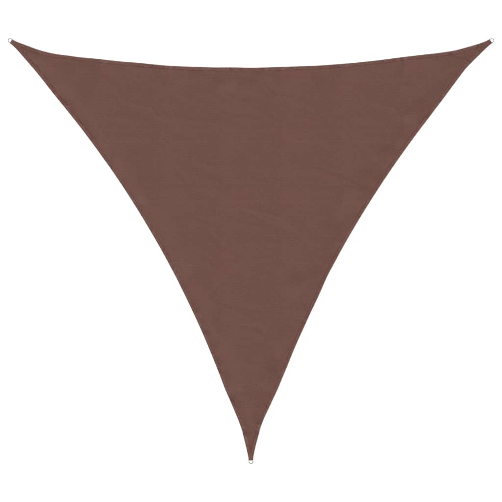 vidaXL Sonnensegel Oxford-Gewebe Dreieckig 3,6x3,6x3,6 m Braun