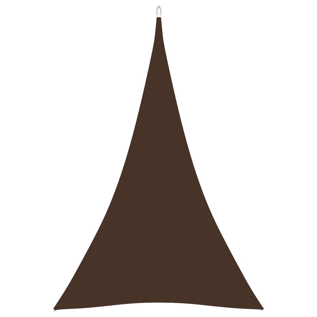 vidaXL Voile d'ombrage en tissu Oxford triangulaire 4x5x5 m marron