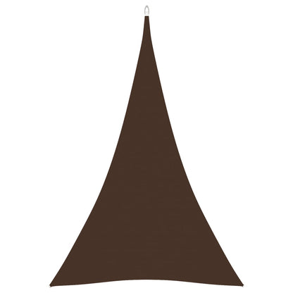 vidaXL Voile d'ombrage en tissu Oxford triangulaire 4x5x5 m marron