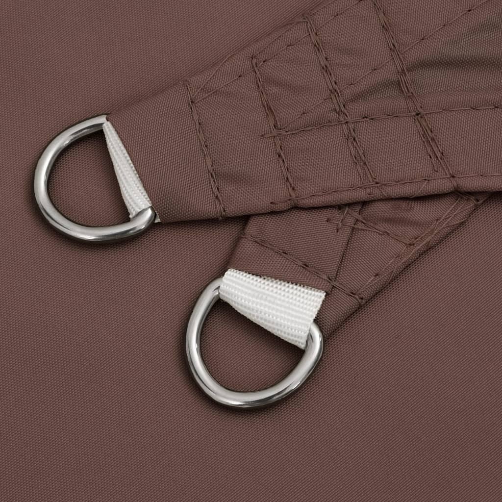 vidaXL Voile d'ombrage en tissu Oxford triangulaire 4x5x5 m marron