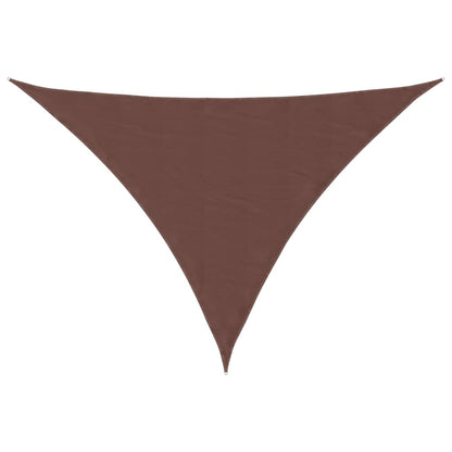 vidaXL Voile d'ombrage en tissu Oxford triangulaire 4x5x6,4 m Marron