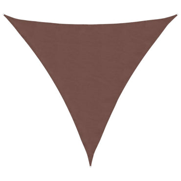 vidaXL Voile d'ombrage en tissu Oxford triangulaire 6x6x6 m marron