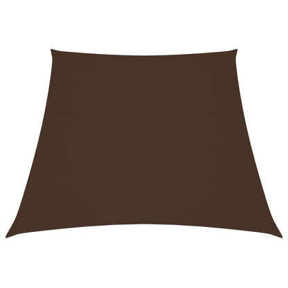 vidaXL Voile d'ombrage en tissu Oxford Trapézoïdal 2/4x3 m Marron