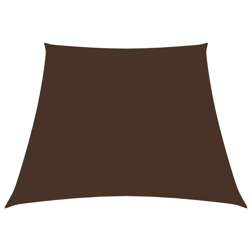 vidaXL Sonnensegel Oxford-Gewebe Trapezförmig 3/5x4 m Braun