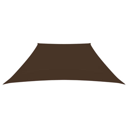 vidaXL Sonnensegel Oxford-Gewebe Trapezförmig 3/5x4 m Braun