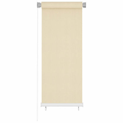 vidaXL Außenrollo Creme 60x140 cm HDPE