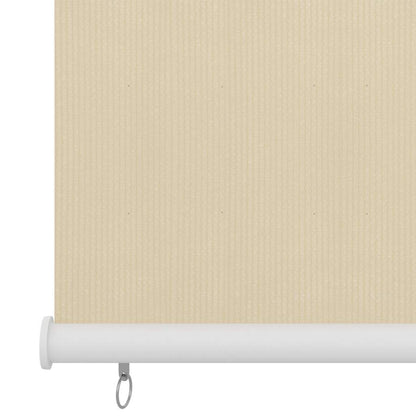 vidaXL Außenrollo Creme 60x140 cm HDPE