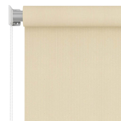 vidaXL Außenrollo Creme 60x140 cm HDPE