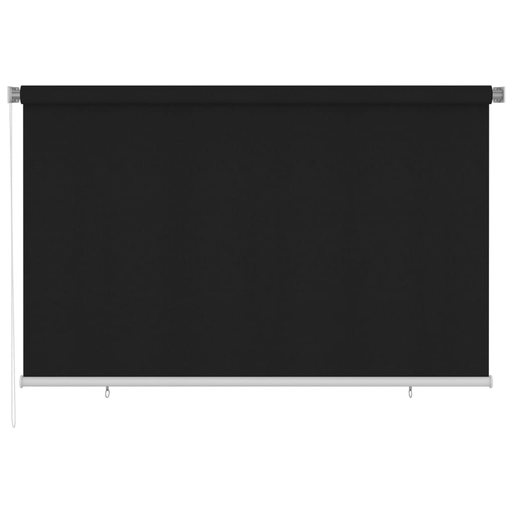 vidaXL Außenrollo 240x140 cm Schwarz