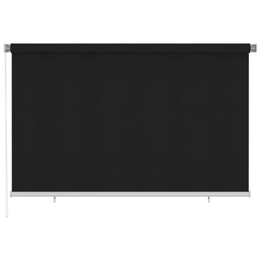 vidaXL Außenrollo 240x140 cm Schwarz