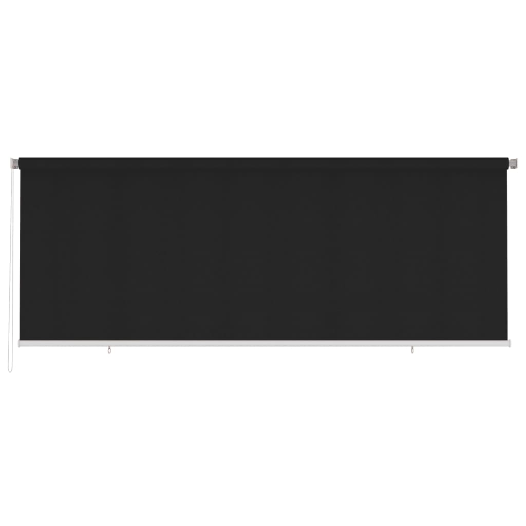 vidaXL Außenrollo 400x140 cm Schwarz HDPE