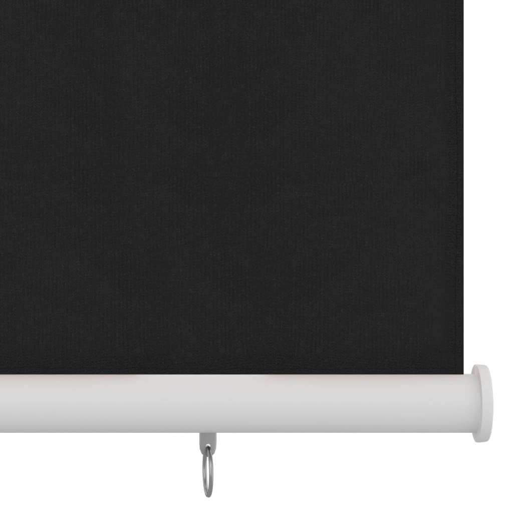 vidaXL Außenrollo 400x140 cm Schwarz HDPE