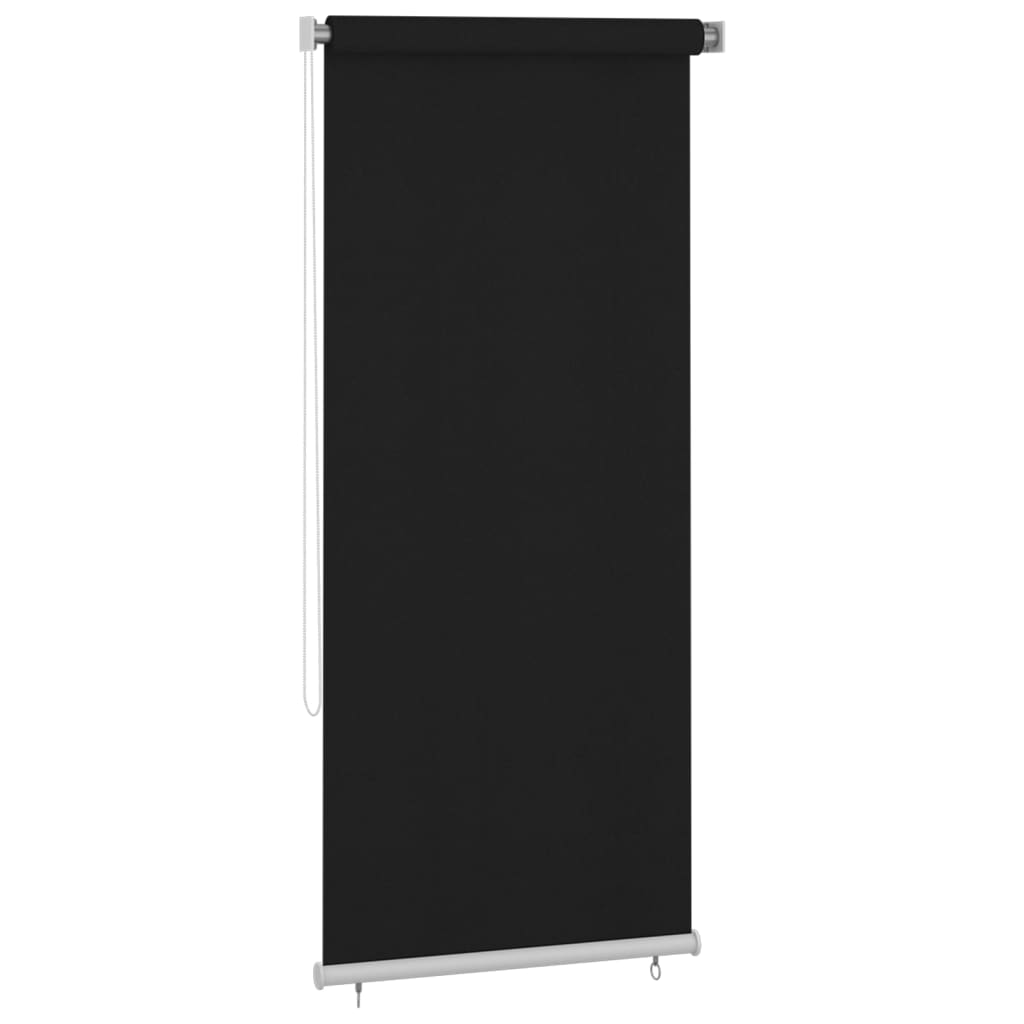 vidaXL Außenrollo 100x230 cm Schwarz