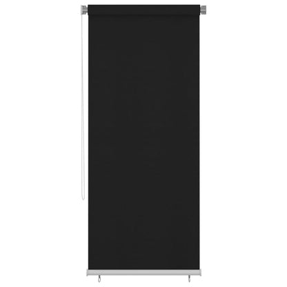 vidaXL Außenrollo 100x230 cm Schwarz