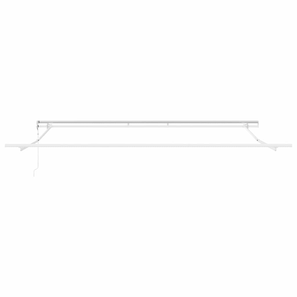 vidaXL Markisenrahmen Weiß 500 x 350 cm Aluminium