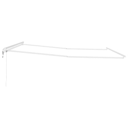 vidaXL Markisenrahmen Weiß 500 x 350 cm Aluminium