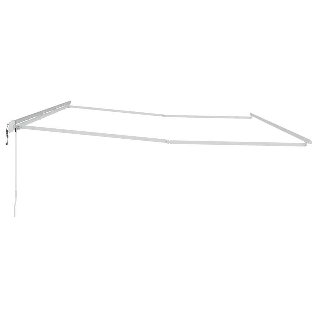 vidaXL Markisenrahmen Weiß 600 x 350 cm Aluminium