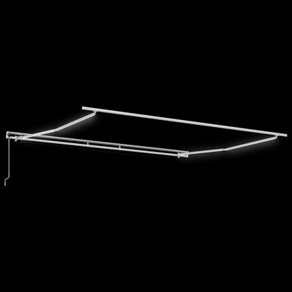 vidaXL Markise mit Weiß 4 × 3,5 m Metall