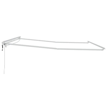 vidaXL Markise mit Weiß 4 × 3,5 m Metall