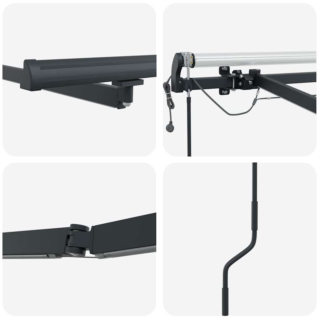 Markisenrahmen Anthrazit 600 x 350 cm Aluminium