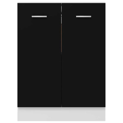 Unterschrank Lyon Schwarz 60x46x81,5 cm Holzwerkstoff