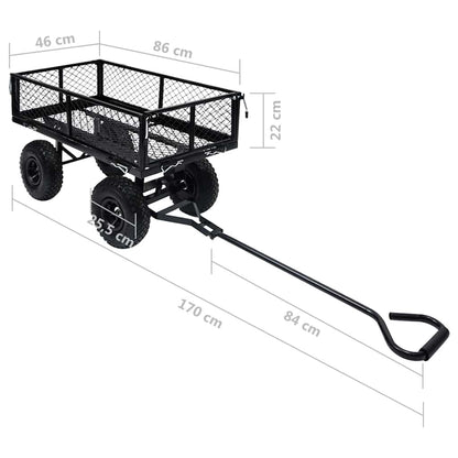 Gartenwagen Schwarz 250 kg