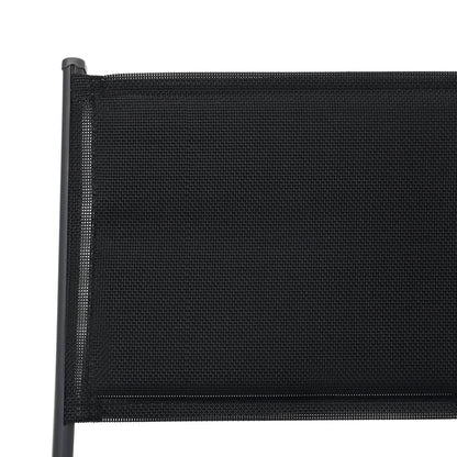 vidaXL Chaises de jardin pliantes 4 pcs Acier et textilène