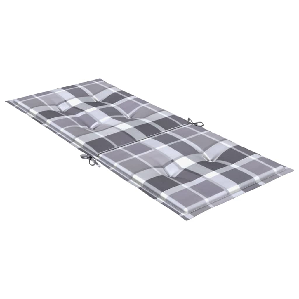 vidaXL Coussins de chaise de jardin dossier haut 6 pcs 120x50x3cm tissu