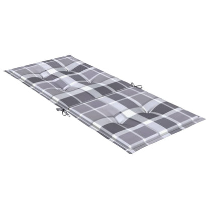 vidaXL Coussins de chaise de jardin dossier haut 6 pcs 120x50x3cm tissu